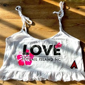 🏖 White Topsail Island Tank Top 🏖